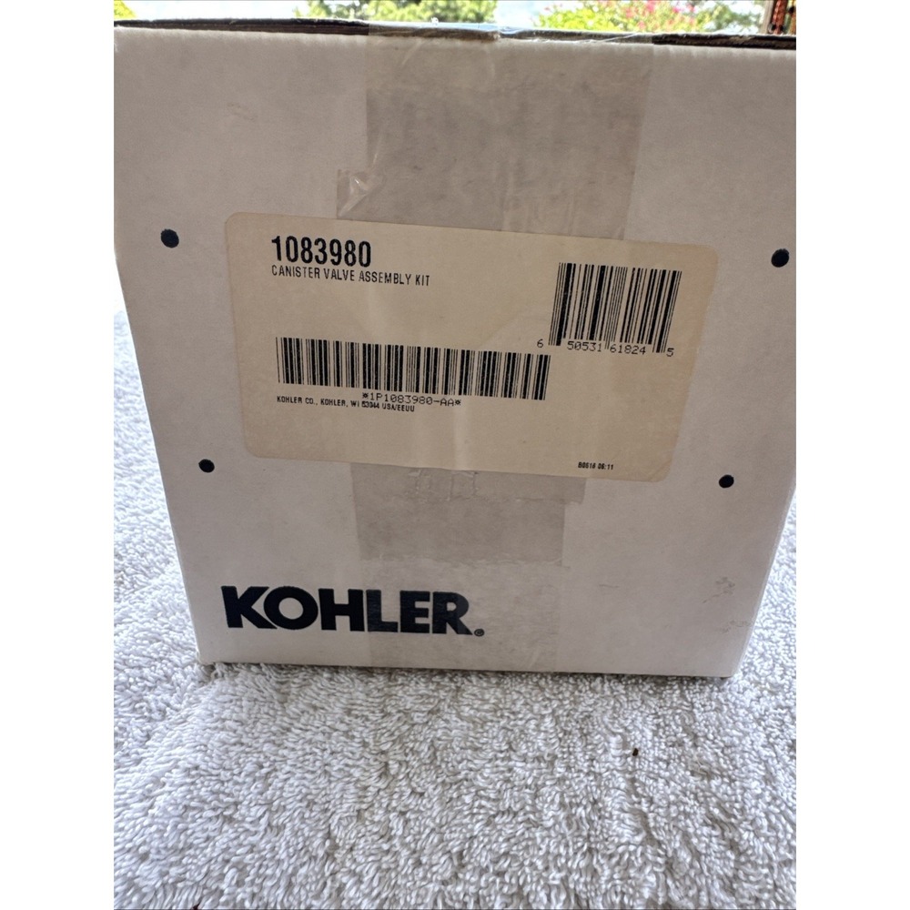 Kohler Toilet Canister Valve Flush Kit Replacement Part Genuine 1083980 Seal Box